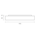 SIGOR LED Aufbauleuchte DISC Ø 45cm, 120°, 17/22/30W, 3000/4000K, IP20, Ra90, schwarz