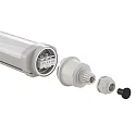 LED Feuchtraumleuchte TRICOLOUR 120 cm 3-CCT 120°, 33W, 3000/4000/5700K, 4000lm, IP65, Ra80, weiß