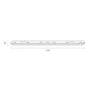 SIGOR LED Feuchtraumleuchte TRICOLOUR 1500 3-CCT, Notlicht, 120°, 50W, 3000/4000/5700K, 3950-6050lm, IP65, grau/weiß