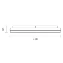 SIGOR LED Deckenleuchte SQUARE, 40 x 40 x 6.3cm, IP20, 38W 4000K 4200lm 110°, Silber