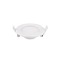 LED Einbauleuchte FLED DOWNLIGHT SLIM, IP20, Ø 11.5cm, 6W 3000/4000/5000K (CCT Switch) 525lm 120°, CRi >90, schaltbar, weiß