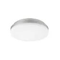 LED Deckenaufbauleuchte CIRCEL Ø 22cm, 10/15W, 3000/4000K, 1200-1700lm, IP54 nicht dimmbar, silber