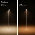 LED Akku-Stehleuchte NUINDIE, 120cm, 2,2W, Flex-Mood, 2200K/2700K, IP54, 168/197lm, Ra85, dimmbar, rund, graphitgrau