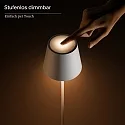 LED Akku-Stehleuchte NUINDIE, 120cm, 2,2W, Flex-Mood, 2200K/2700K, IP54, 168/197lm, Ra85, dimmbar, rund, graphitgrau