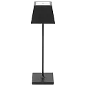 battery table lamp NUINDIE square, CCT Switch IP54, night black dimmable