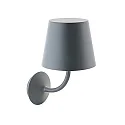 LED Außenwandleuchte NUPARA, 230V, IP65, Ø 16.5cm / H 28.2cm / T 22.2cm, 7W 2700K 540lm, Alu Druckguss, anthrazit
