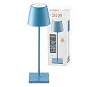 LED Akku-Tischleuchte NUINDIE, IP54, 2.2W 2200K/2700K (Flex-Mood) 168/197lm, rund, dimmbar
