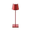 LED Akku-Tischleuchte NUINDIE, IP54, 2.2W 2200K/2700K (Flex-Mood) 168/197lm, rund, dimmbar, kirschrot-eloxiert