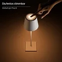 SIGOR LED Akku-Tischleuchte NUINDIE, IP54, 2.2W 2200K/2700K (Flex-Mood) 168/197lm, rund, dimmbar, kirschrot-eloxiert