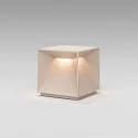 SIGOR battery table lamp NUTALIS 10X10CM cube shape, CCT Switch, with touch dimmer, with charger IP54, dune beige dimmable