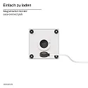 SIGOR LED-Akku-Tischleuchte NUTALIS MINI, IP54, 2.2W 2200/2700K (FlexMood) 125lm, Easy-Connect + Wandhalterung, dimmbar, schneeweiß
