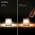SIGOR LED-Akku-Tischleuchte NUTALIS MINI, IP54, 2.2W 2200/2700K (FlexMood) 125lm, Easy-Connect + Wandhalterung, dimmbar, nebelgrau