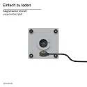 SIGOR LED-Akku-Tischleuchte NUTALIS MINI, IP54, 2.2W 2200/2700K (FlexMood) 125lm, Easy-Connect + Wandhalterung, dimmbar, nebelgrau
