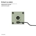 SIGOR LED-Akku-Tischleuchte NUTALIS MINI, IP54, 2.2W 2200/2700K (FlexMood) 125lm, Easy-Connect + Wandhalterung, dimmbar, salbeigrün