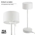 SIGOR battery table lamp VELUNA up / down, CCT Switch, set of 1, with touch dimmer IP44, snow white dimmable