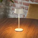SIGOR battery table lamp FACETTA down, CCT Switch, set of 1, with touch dimmer IP44, dune beige dimmable
