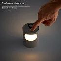 SIGOR Mobile LED-Akku-Tischleuchte LUNARI, IP44, 1.4W 2200K/2700K (FlexMood) 90/100lm, mit Touch-Dimmer + USB-C, dünenbeige