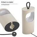 SIGOR Mobile LED-Akku-Tischleuchte LUNARI, IP44, 1.4W 2200K/2700K (FlexMood) 90/100lm, mit Touch-Dimmer + USB-C, dünenbeige