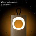 SIGOR battery table lamp LUNARI with USB connection, CCT Switch, with handle, with touch dimmer IP44, gold, mat dimmable