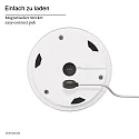 SIGOR LED Akku-Glasleuchte NUMOTION, IP54, 2.2W 2200/2700K (Flex-Mood) 140/160lm, mit Touch-Dimmer, schneeweiß / Rauch