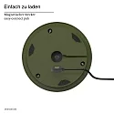 SIGOR LED Akku-Glasleuchte NUMOTION, IP54, 2.2W 2200/2700K (Flex-Mood) 140/160lm, mit Touch-Dimmer, tannengrün / Rauch