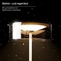 SIGOR LED Akku-Glasleuchte NUMOTION, IP54, 2.2W 2200/2700K (Flex-Mood) 140/160lm, mit Touch-Dimmer, silber / Rauch