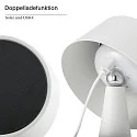 battery table lamp SOLINO IP44, snow white dimmable