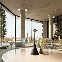 SIGOR LED-Akku-Tischleuchte NUDROP, IP54, 29cm, 2.2W 2200/2700K (FlexMood) 170lm, Easy-Connect, dimmbar, nachtschwarz