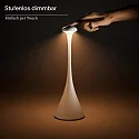 SIGOR LED-Akku-Tischleuchte NUDROP, IP54, 29cm, 2.2W 2200/2700K (FlexMood) 170lm, Easy-Connect, dimmbar, graphitgrau