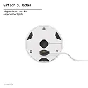 SIGOR LED-Akku-Tischleuchte NUDROP, IP54, 29cm, 2.2W 2200/2700K (FlexMood) 170lm, Easy-Connect, dimmbar, schneeweiß
