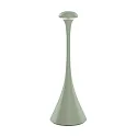 battery table lamp NUDROP CCT Switch, with touch dimmer IP54, sage green dimmable