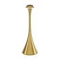 battery table lamp NUDROP CCT Switch, with touch dimmer IP54, gold dimmable