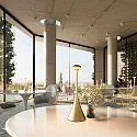 SIGOR LED-Akku-Tischleuchte NUDROP, IP54, 29cm, 2.2W 2200/2700K (FlexMood) 170lm, Easy-Connect, dimmbar, goldfarben