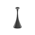 LED-Akku-Tischleuchte NUDROP MINI, IP54, 21cm, 1.8W 2200/2700K (FlexMood) 133lm, Easy-Connect, dimmbar, graphitgrau