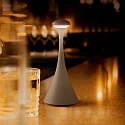 SIGOR battery table lamp NUDROP MINI CCT Switch, with touch dimmer IP54, graphite grey dimmable