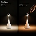 SIGOR battery table lamp NUDROP MINI CCT Switch, with touch dimmer IP54, dune beige dimmable