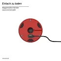 SIGOR LED-Akku-Tischleuchte NUDROP MINI, IP54, 21cm, 1.8W 2200/2700K (FlexMood) 133lm, Easy-Connect, dimmbar, feuerrot