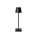 battery table lamp NUINDIE POCKET USB-C up / down, with USB connection, CCT Switch, with touch dimmer IP54, night black dimmable