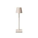 battery table lamp NUINDIE POCKET USB-C up / down, with USB connection, CCT Switch, with touch dimmer IP54, dune beige dimmable