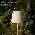 SIGOR LED-Akku-Tischleuchte NUINDIE POCKET USB-C, IP54, 21cm, 1.4W 2200K/2700K (FlexMood), mit Touch-Dimmer + USB-C, dünenbeige