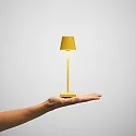 SIGOR LED-Akku-Tischleuchte NUINDIE POCKET USB-C, IP54, 21cm, 1.4W 2200K/2700K (FlexMood), mit Touch-Dimmer + USB-C, sonnengelb