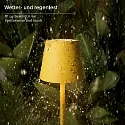 SIGOR LED-Akku-Tischleuchte NUINDIE POCKET USB-C, IP54, 21cm, 1.4W 2200K/2700K (FlexMood), mit Touch-Dimmer + USB-C, sonnengelb