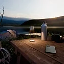 SIGOR battery table lamp NUINDIE POCKET USB-C up / down, with USB connection, CCT Switch, with touch dimmer IP54, fog grey dimmable