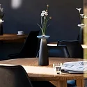 SIGOR LED Akku-Tischleuchte NUFLAIR, IP54, 2.2W 2200/2700K (Flex-Mood), mit Vasen-Einsatz + Touch-Dimmer + Easy-Connect, nachtschwarz