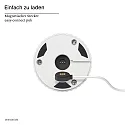 LED Akku-Tischleuchte NUFLAIR, IP54, 2.2W 2200/2700K (Flex-Mood), mit Vasen-Einsatz + Touch-Dimmer + Easy-Connect, schneeweiß