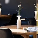 SIGOR LED Akku-Tischleuchte NUFLAIR, IP54, 2.2W 2200/2700K (Flex-Mood), mit Vasen-Einsatz + Touch-Dimmer + Easy-Connect, dünenbeige