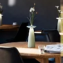 SIGOR LED Akku-Tischleuchte NUFLAIR, IP54, 2.2W 2200/2700K (Flex-Mood), mit Vasen-Einsatz + Touch-Dimmer + Easy-Connect, salbeigrün
