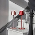 SIGOR LED Akku-Tischleuchte NUINDIE USB-C, IP54, 2.2W 2200K/2700K (Flex-Mood) 168/197lm, rund, dimmbar, roségold-eloxiert