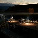 SIGOR battery table lamp NUINDIE MINI USB-C up / down, with USB connection, CCT Switch, with touch dimmer IP54, sage green dimmable