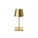 battery table lamp NUINDIE MINI USB-C up / down, with USB connection, CCT Switch, with touch dimmer IP54, gold anodised dimmable